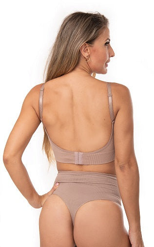 BRASIER SIN COSTURAS DE ESPALDA ESCOTADA